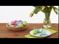 Easter Eggs In Basket And Flowers On Served Table Stock Footage Envato Elements 
