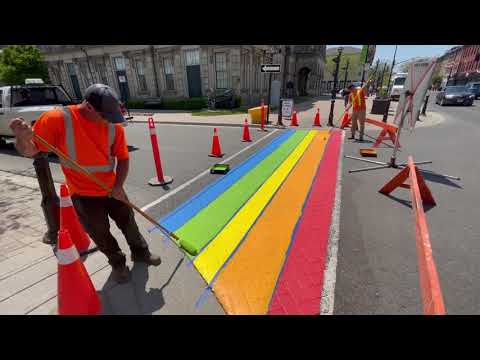 Rainblow Crosswalk June 1, 2021