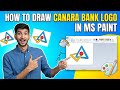 How to Draw Canara Bank Logo in MS Paint | Step-by-Step Tutorial