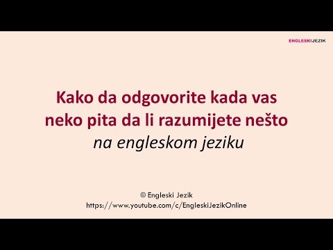 Video: 3 načina da odgovorite kada vas neko pita kako ste