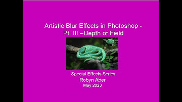Depth of Field - Artistic Blur Effects in Photoshop - Part III