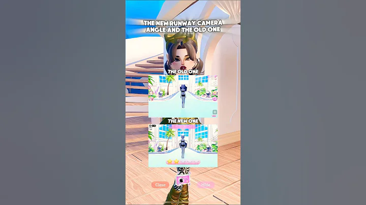 🌹OLD VS NEW RUNWAY ANGLE!! 😍❤️ #dti #dresstoimpress #halloween #update #roblox #shorts #relatable