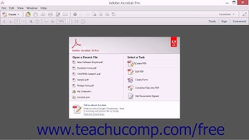 The Create Command - Adobe Acrobat XI Training Tutorial Course