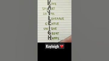 Meaning of the name KAYLEIGH #meaning #name #kayleigh