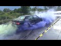 Blueyellow volvo burnout