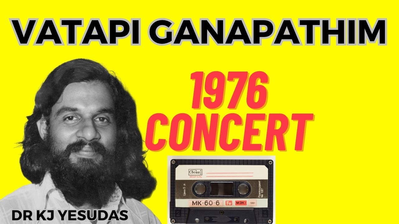 One of the Best Vatapi by K J Yesudas during 70s    MUST HEAR  Swarakalpana  