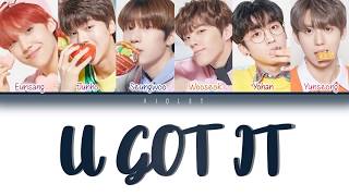 PRODUCE X 101 GOT U (갓츄) - U GOT IT (Color Coded Lyrics) [INDOSUB]