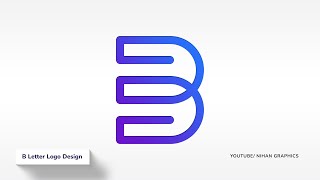 B Letter Logo Design in Illustrator | Illustrator tutorial | Best Logo Design Ideas