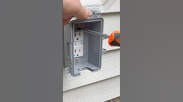 Installing a new outdoor outlet #electrical #diy #electrician