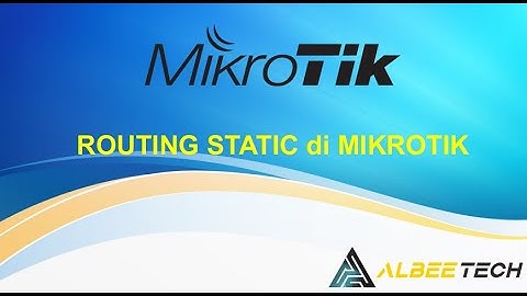 Routing Static di Mikrotik || 2 Router di GNS3