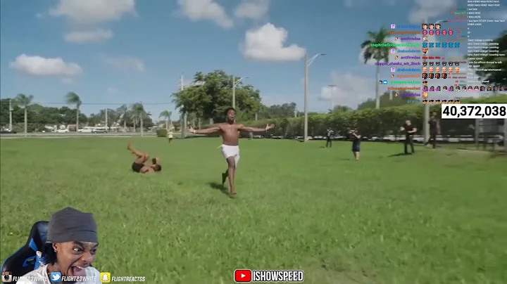 FlightReacts To iShowSpeed Races Ashton Hall! (IT GOT HEATED!!)