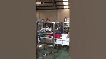 Automatic large big bucket pail barrel drum bottle lid pressing sealing machine plastic lid roller t