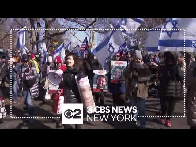 Families Rally On Upper West Side Call For Release Of Hostages In Gaza