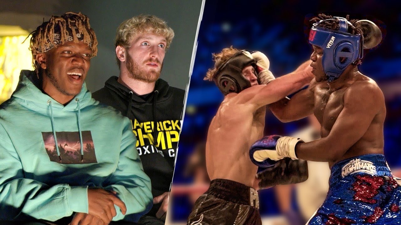 KSI and Logan Paul Rewatch The First Boxing Fight - 40 Days