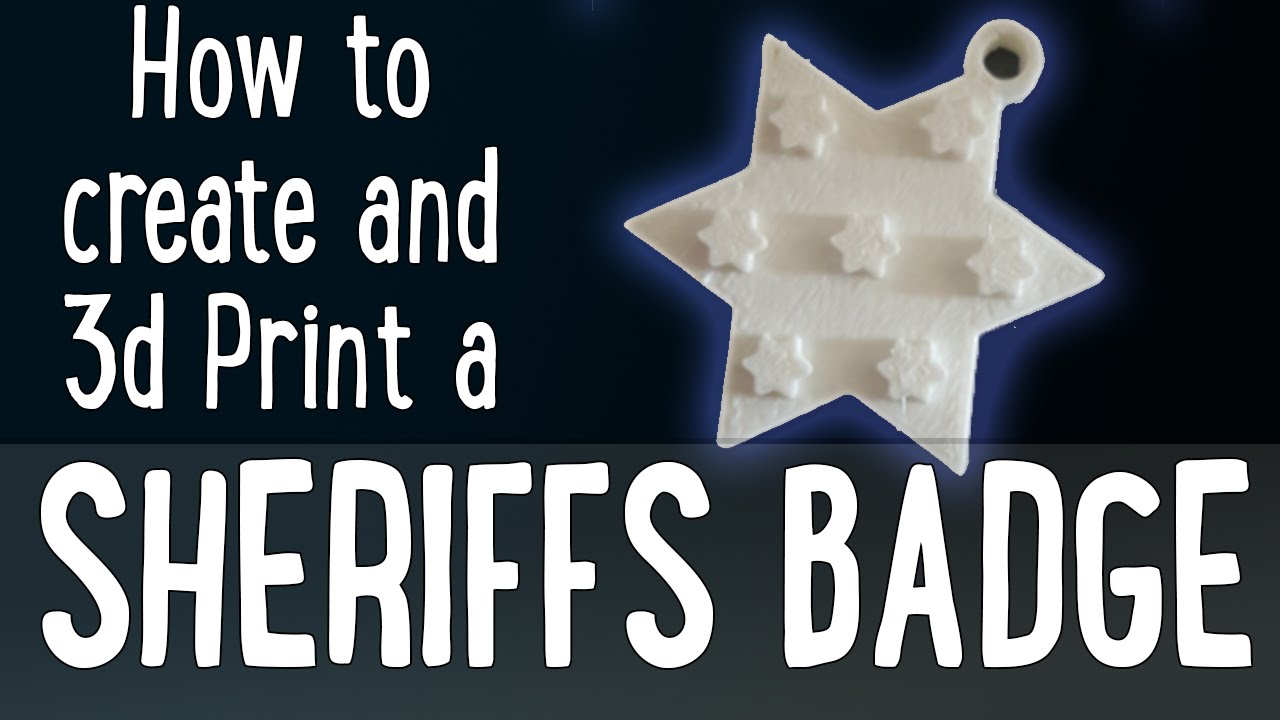 Sheriff Badge 3d Print