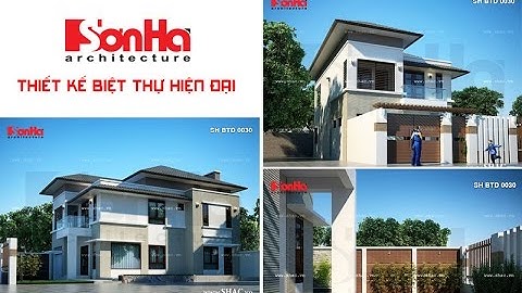 Thiết kế biệt thự 2 tầng kiến trúc hiên đại tại tỉnh Quảng Ninh