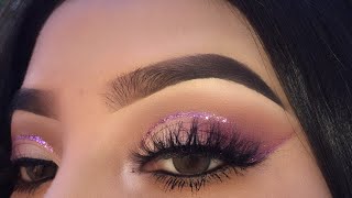 Pink Glitter Cut Crease | ABH Renaissance Palette