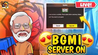 BGMI SERVER ON | BGMI 2.6 LIVE | BGMI 2.6 UPDATE | BGMI UNBAN LIVE #bgmiunban