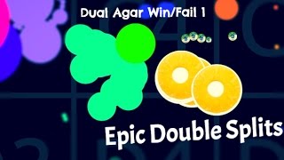 Dual Agar Win/fail #1// Epic Double Splits and a Smaller Push-Pop Split!