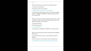 PEARSON VUE LIFE INSURANCE EXAM VERSION 1,2 AND 3 NEWEST 2025 ACTUAL EXAM COMPLETE 250 QUESTIONS AND