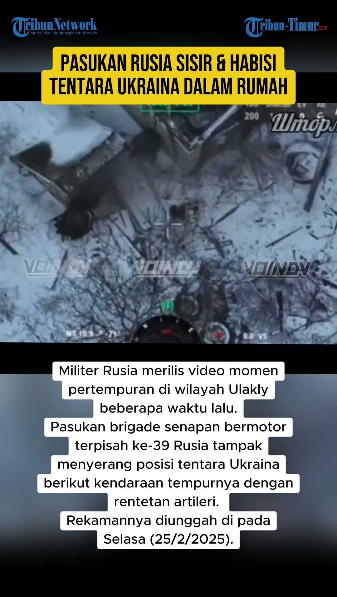PASUKAN RUSIA SISIR \u0026 HABISI TENTARA UKRAINA DALAM RUMAH