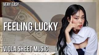 SUPER EASY Viola Sheet Music: How to play Feeling Lucky  by BIBI ft Jackson Wang