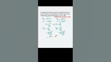 Consider two lamps A and B of rating #new #class10physics #short #cbseboardquestions #viral #circuit