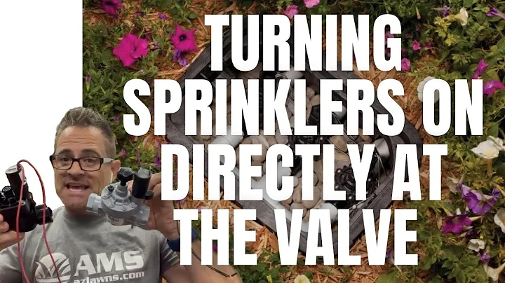 DIY- How To Manually Run A Sprinkler Valve