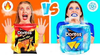 Hot vs Cold Food Challenge | Awesome Kitchen Tricks by BaRaFun Challenge