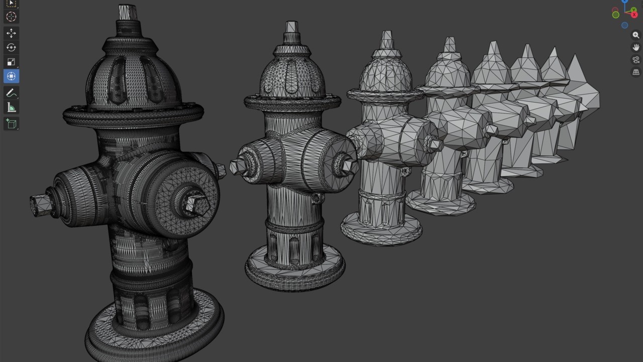 Using Blender's Decimate Modifier to Create Low-Poly Objects