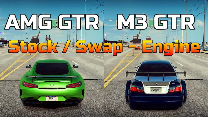 NFS Heat: Mercedes-AMG GT R vs BMW M3 GTR - STOCK / SWAP Engine - Drag Race
