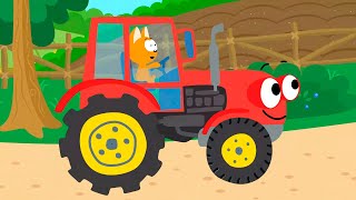 Tractor Song | Meow Meow Kitty Songs And Cartoons For Kids