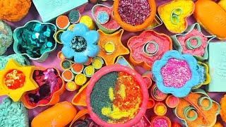 Clay cracking |Hand crush soap figurines| Soap boxes with foam and starch |ASMR SOAP|