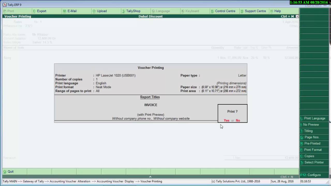 Double Discount % and Amount in Sales Invoice – TallyPrime add-on by AK Soft Solutions