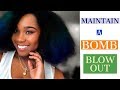 HOW TO MAINTAIN A BOMB A$$ BLOWOUT|NATURAL HAIR NIGHT TIME ROUTINE