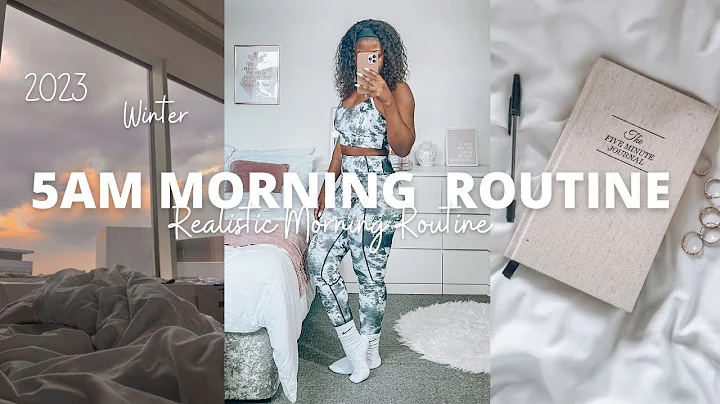 MY 5AM REALISTIC WINTER  MORNING ROUTINE 2023 GYM EDITION | Building Healthy Habits