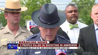 Harford County officials hold first briefing on Aberdeen shooting