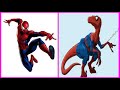 Superheroes As Dinosaurs | Superheroes Characters As Dinosaurs