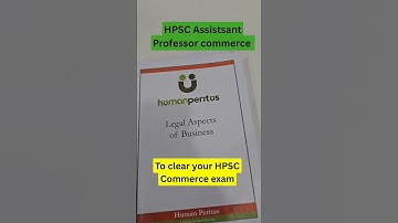 Concise Booklets For HPSC Assistant Professor Commerce Exam 2025