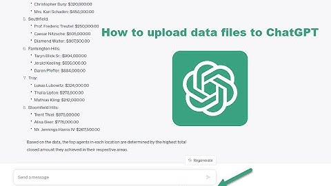 How to Upload Data Files into ChatGPT