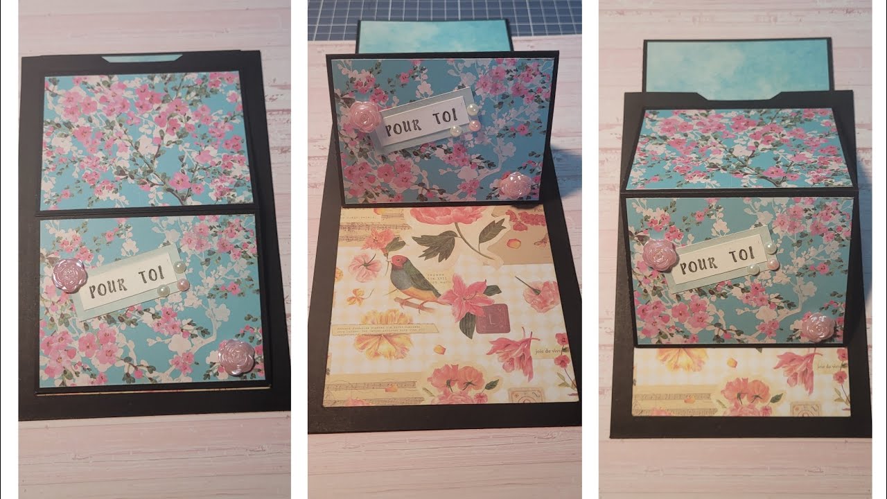 Scrapbooking tuto carte coulissante YouTube