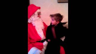 Noah Cameron Meets Santa 2012