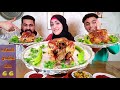 تحدى اكل (٣ فراخ محشيه ورق عنب )😍 والعقاب اخدت حقى 💪🙈Eating challenges