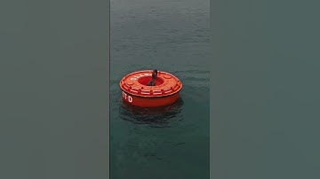 4K Drone Floating Orange Buoy in China Sea #dronefootage #hongkong #djimavic #dji #cinematic #drone