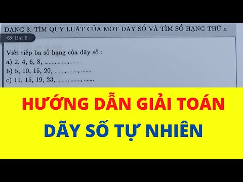 Video Toán Lớp 4 | Dãy số tự nhiên | dạng 3 tìm quy luật của... - youtube