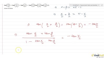 If `alpha+beta+gamma=2pi,` then (A) `tan(alph