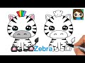 Learn How to Draw a Zebra Easy Cute Animal