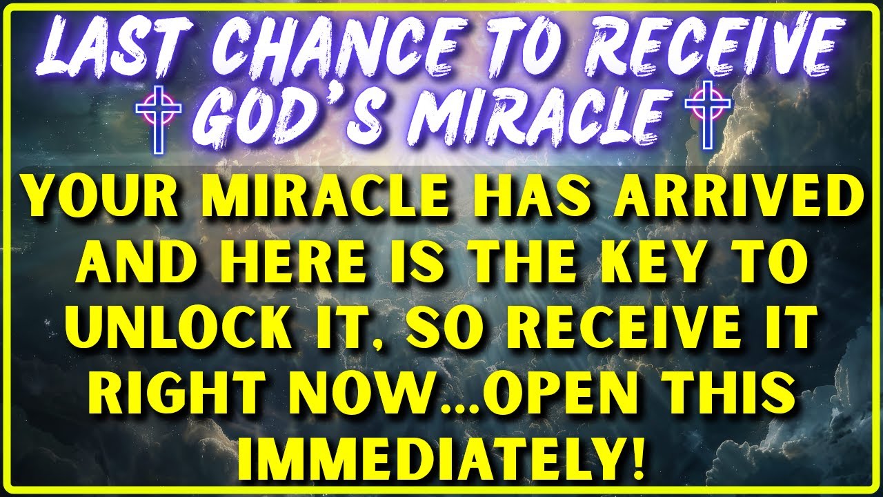 🕊️ GOD SAYS: “I’VE PREPARED A MIRACLE WITH YOUR NAME ON IT – CLAIM IT NOW! | God's Message Today