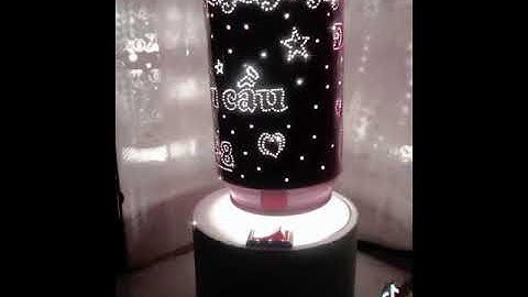 Em nhận làm đèn ngủ tự xoay. Hình và chữ theo yêu cầu khách