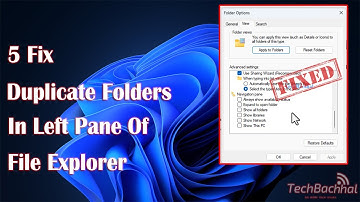 (FIXED) duplicate folders in left pane of File Explorer
